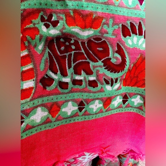 Pink and Green Women's Top - Picture 6 of 6